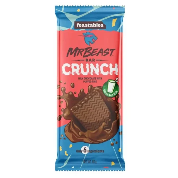 Mr Beast Feastables Chocolate Bar Crunch 60gr USA